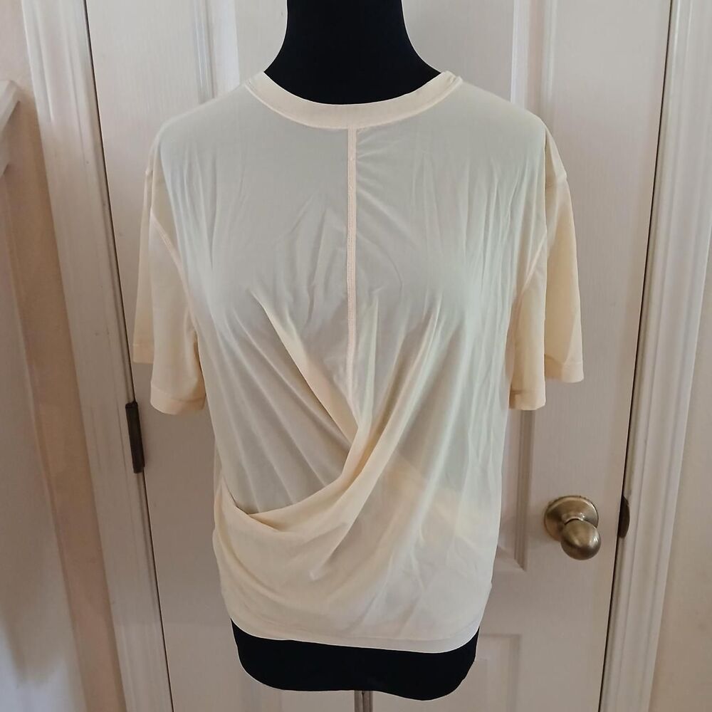 Lululemon Lightweight Reversible Mesh Yoga Tee Prosecco 8 Gorpcore Athleisure